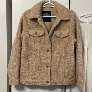 Hollister sherpa flannel jacket
